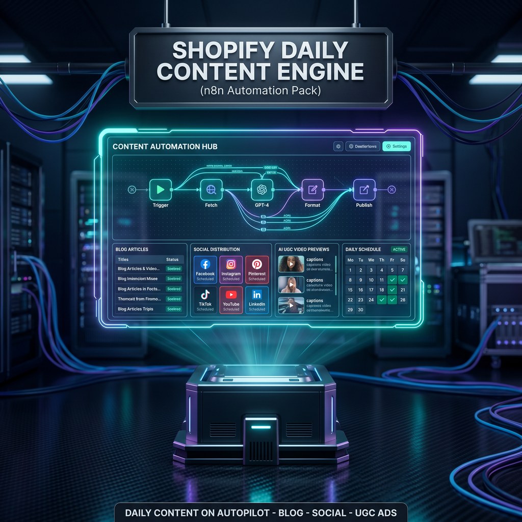Shopify 每日内容引擎