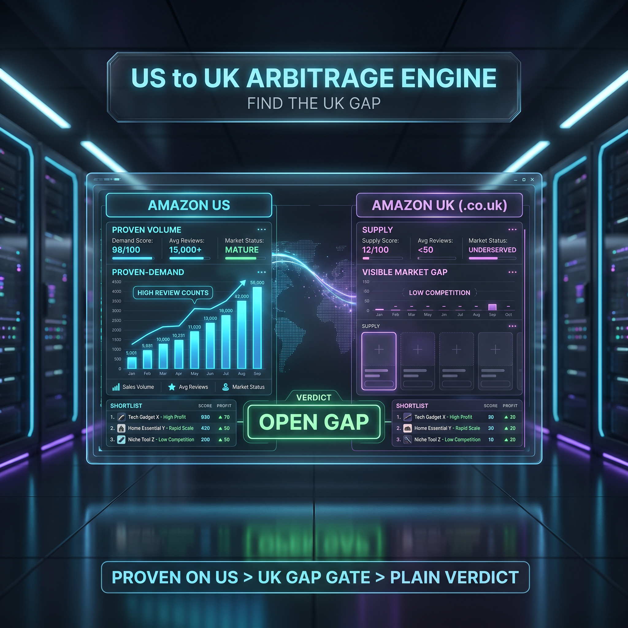 US→UK 产品套利引擎