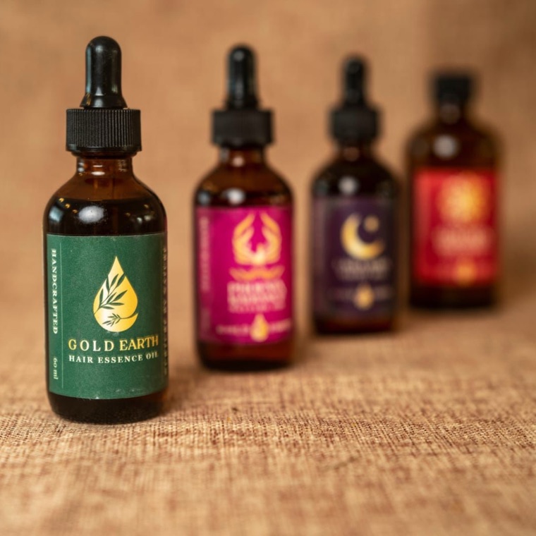 The Golden Glow Set — four natural oils
